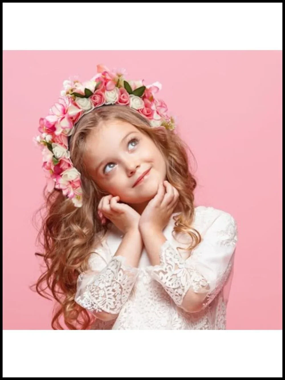 Double Sided Floral Flower Crown Hairband for Day of the Dead Cosplay Party